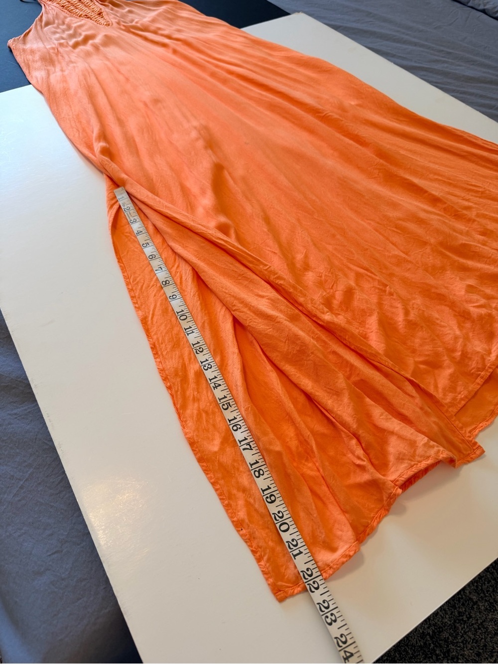 Acacia swimwear floorlength semi-sheer halter dress with crochet detail, size S - Picture 11 of 11